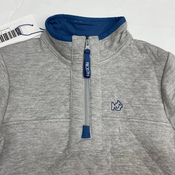 NWT Prodoh M (10/12) Gray Quilted Zip Pullover - Picture 4 of 5